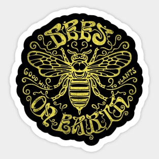 Bees On Earth Sticker